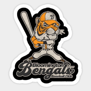 Bloomington Bengals Baseball Team Sticker